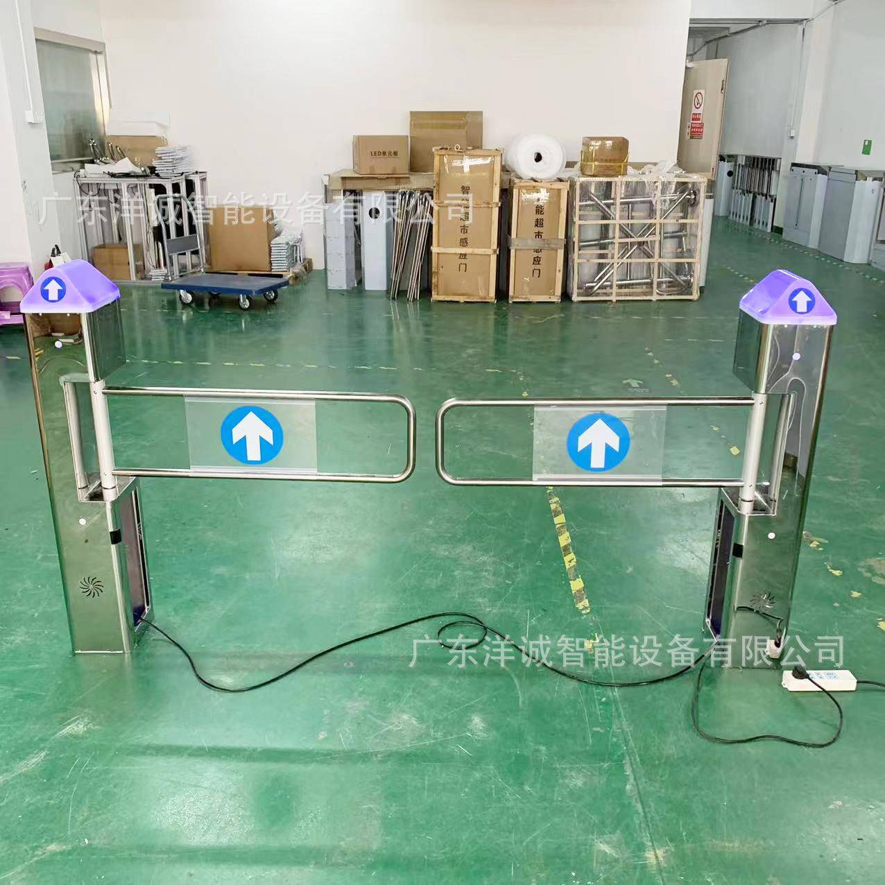 两柱雷达超市感应门进出口器蘑菇头摆闸工厂特价