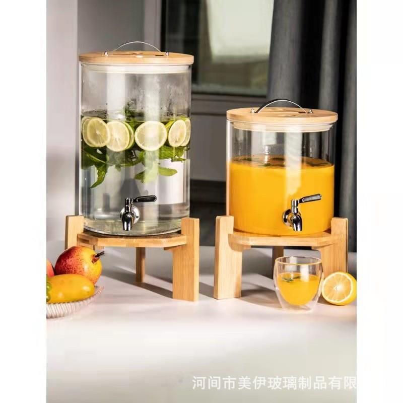 带龙头泡酒发酵密封罐酒缸果汁桶冷热水桶果汁桶玻璃罐