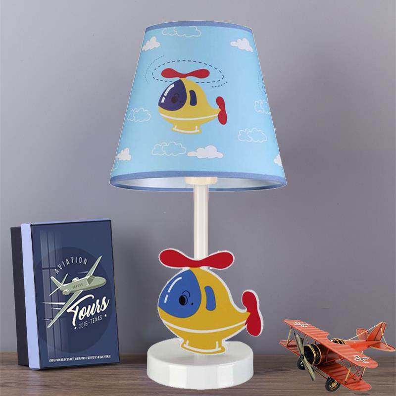 正品儿童房卡通台灯地中海室床头女孩男调光卧遥控意学创生护眼小