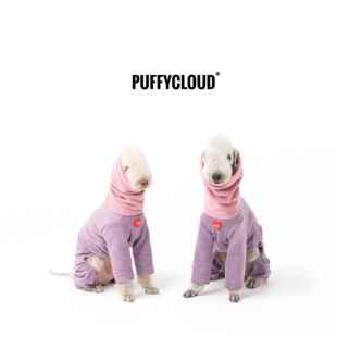 PUFFYCLOUD贝灵顿小灵缇宠物狗狗秋冬厚款休闲打底四脚衣卫裤厚棉