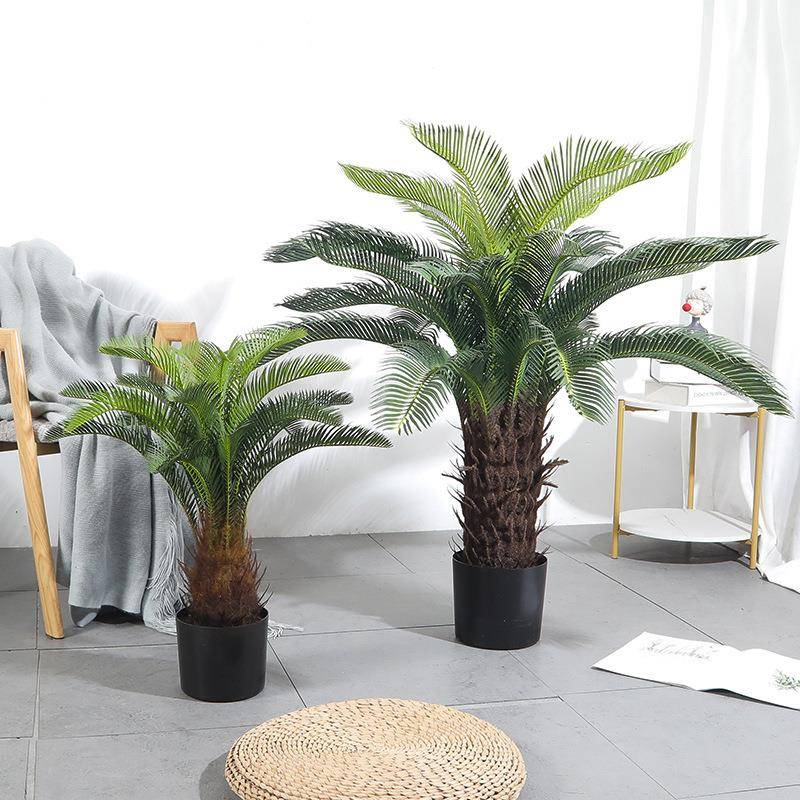 高端仿真绿植铁树假盆栽龙血树室内客厅装饰大型热带仿生植物摆件