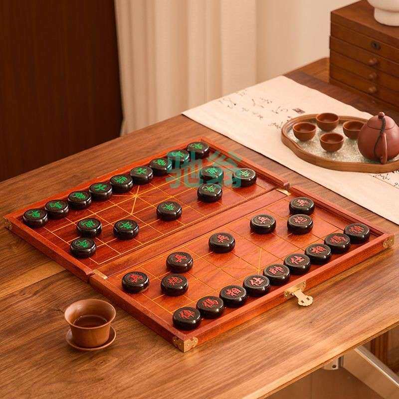 xsz象棋中国象棋实木高端带棋盘木制送礼送长辈大号棋子便携式套