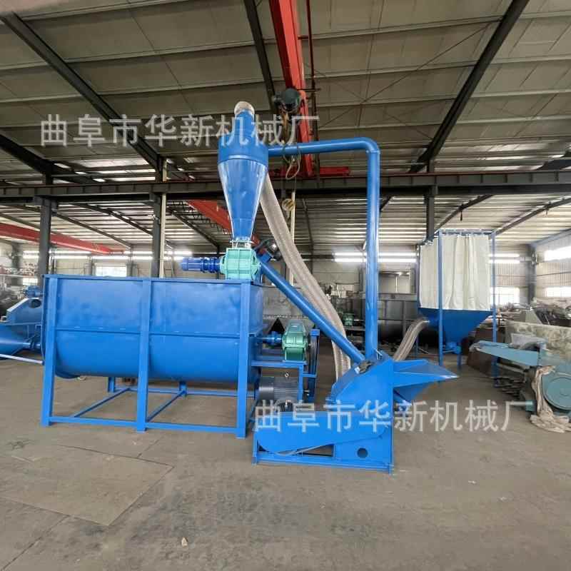 多功能锤片饲料粉碎机玉米芯花生秧打料机养殖沙克龙豆杆打糠机