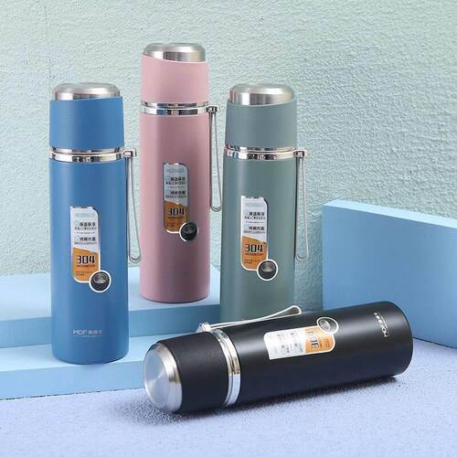 麦得丰304不锈钢真空保温杯男女士车载户外便携手提全钢盖杯