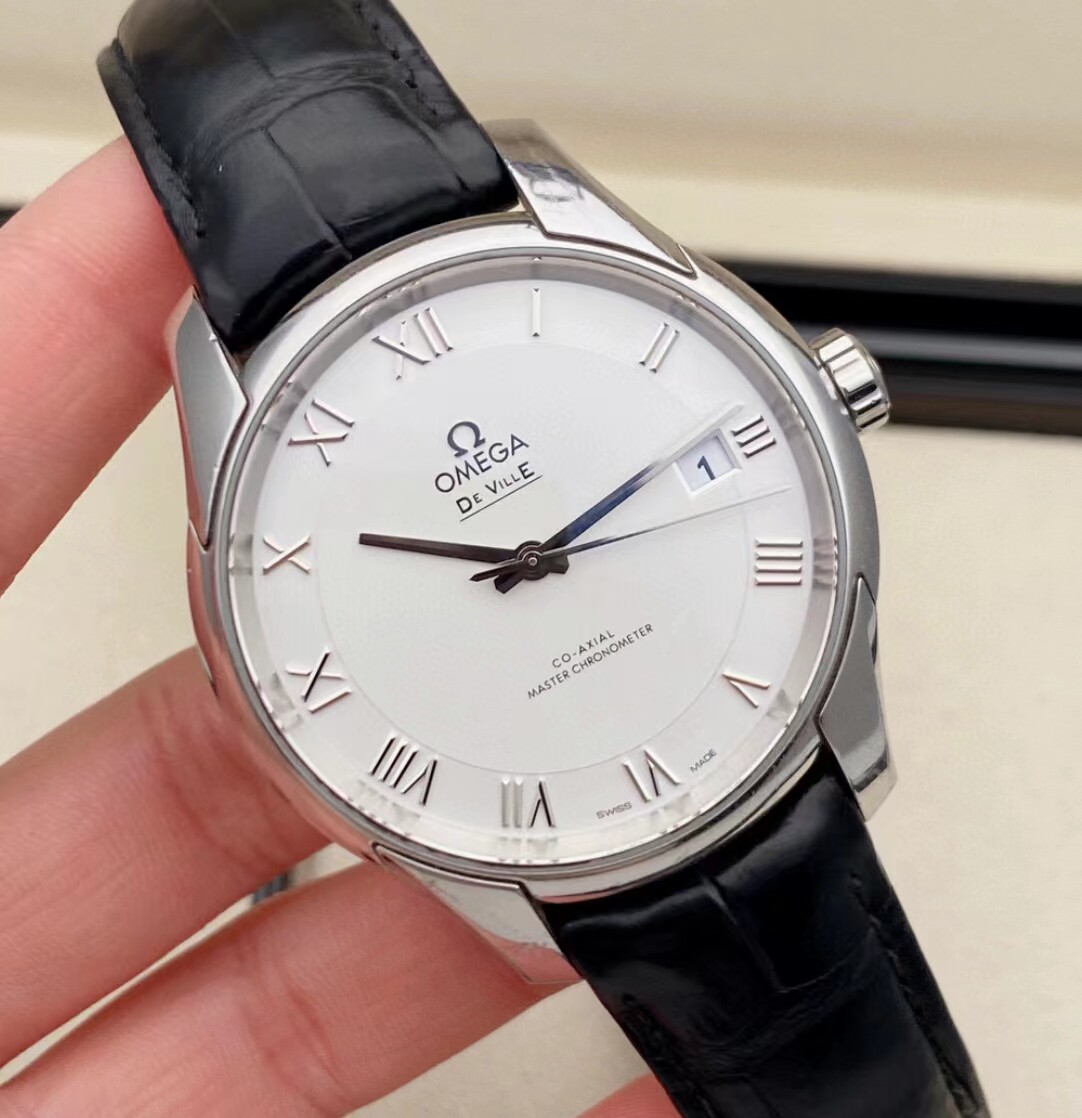 98新41mm欧米茄碟飞系列431.13.41.21.02.001自动机械男表日历