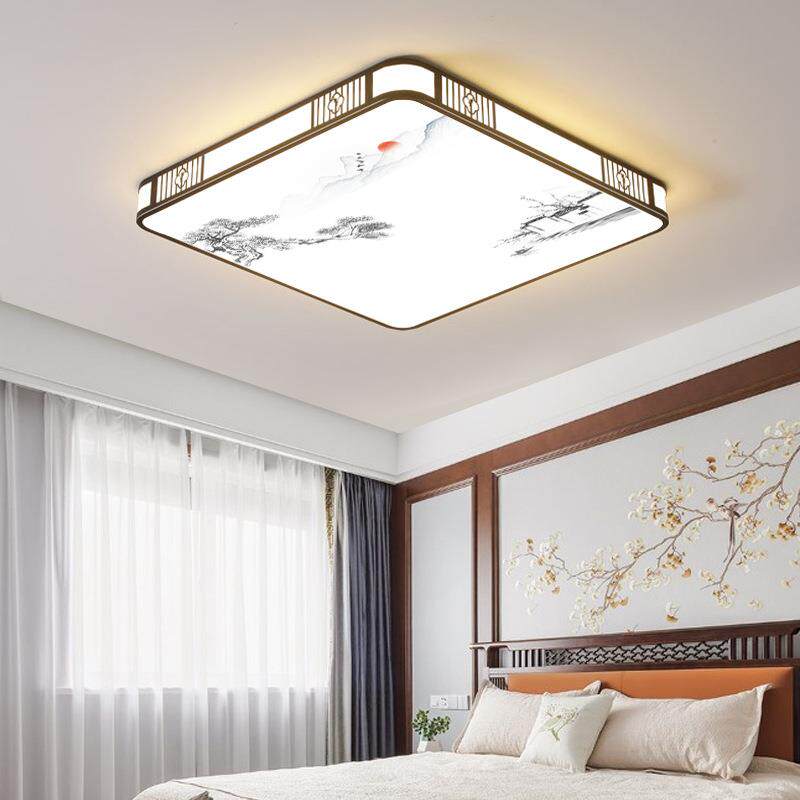 新款简约现代大气顶灯吸200中式客厅灯全led卧室灯屋智新能灯具