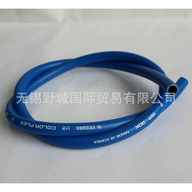 黑色工业pvc增强软管野城日常空气软管彩色高压弹性软管