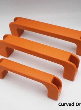 加厚方形塑料拉手 黑色橙色灰白色弧形拉手 焊机设备柜门把手提手