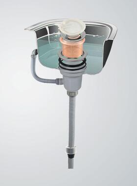 天力韩水槽配单槽下0水套Z6006C07装式超大下水器180大口径下水Z