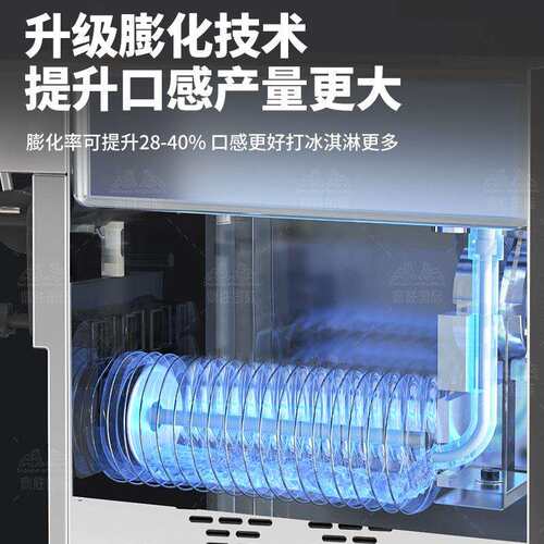冰淇激凌商机用立式台式小型圣代甜筒软969雪糕机机全自动冰淋器