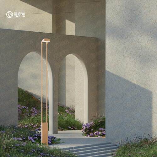 LED庭院灯现简约景观灯花园别墅小区新中式杆灯不锈钢压铸铝