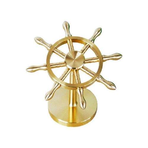 Creative Table Brass Rudder Decors Beach Ocean Theme