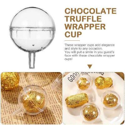 25 Pcs Chocolate Torus Truffle Cups Candy Bouquet Holder