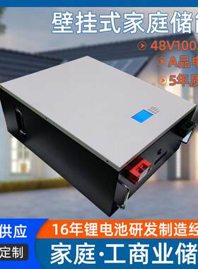 磷酸铁锂 51.2V100AH壁挂式家庭通讯基站太阳能储能UPS电源现货