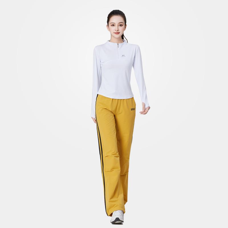 新款广场舞运动服装新款套装女春夏速干健身操跑步长袖上衣卫衣杨