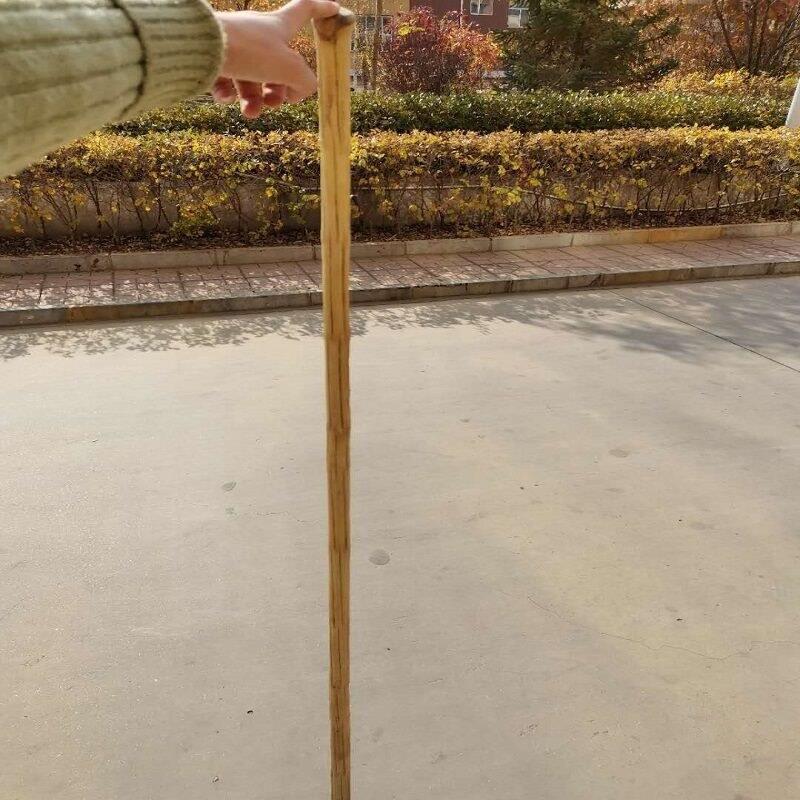 六九道木拐仗 武术棍 鞭杆 十三把 站鸟杆 烘干调直七字头疙瘩头