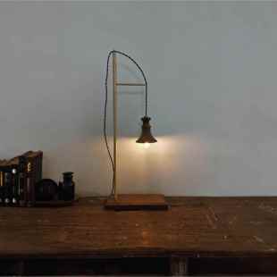 日本作家器网红手工装饰品桌面创意礼品实原木制质风小摆件夜台灯