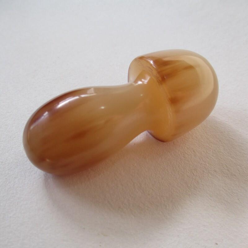 天然牛角小蘑菇拨筋点穴按摩眼刮眼霜导入棒淡黑眼圈眼美容棒刻字