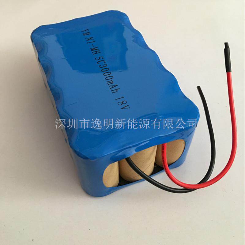 煤矿后备电源电池组18V NI-MH SC3000mAh 18V镍氢可充大容量电池