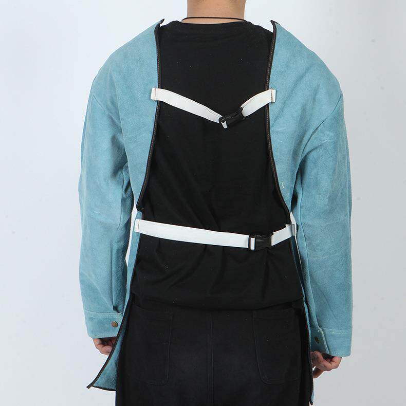 夏季电焊工120作服护安护全防开背式透气身体防服作电焊工服