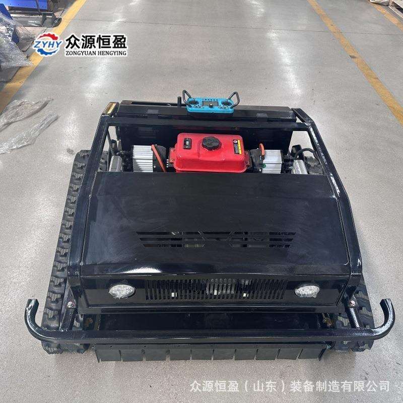 园林割草机械自走式草坪修剪机 黑狮800割草机果园履带割草机