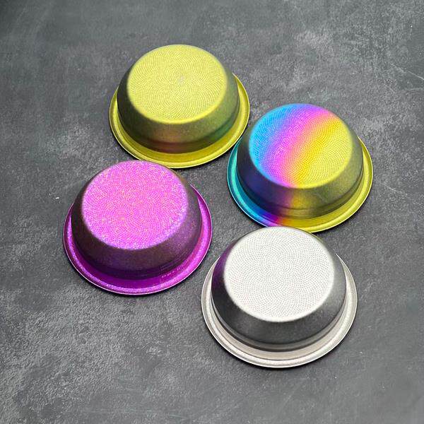 咖啡机58mm高品质钛粉碗写轮眼橘子片SW款不锈钢粉碗