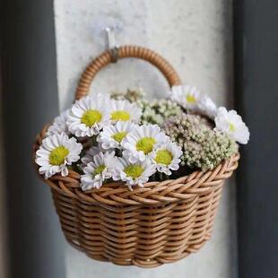 Wall Baskets Boho Hangable Bin Woven Organizer Seagrass