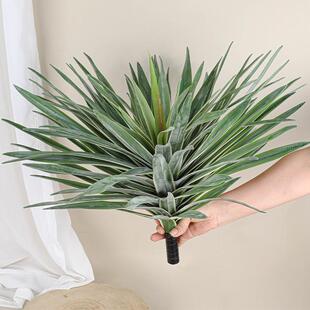 软植物仿真植绿植物绿剑麻手感材料龙舌兰胶植造景沙生千叶盆栽