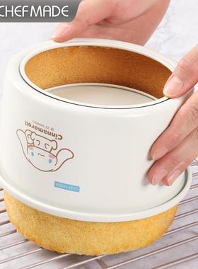 大耳狗6寸戚蛋糕模活底形VSJ糕芝士蛋模具风戚风家用烘焙圆工具