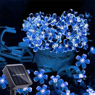 Solar Garden Light Flower Outdoor Solar String Lights Water