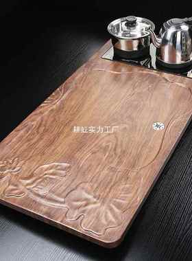 全自动茶盘实家用30159茶台烧水一体壶办木室新款大茶海套装排水