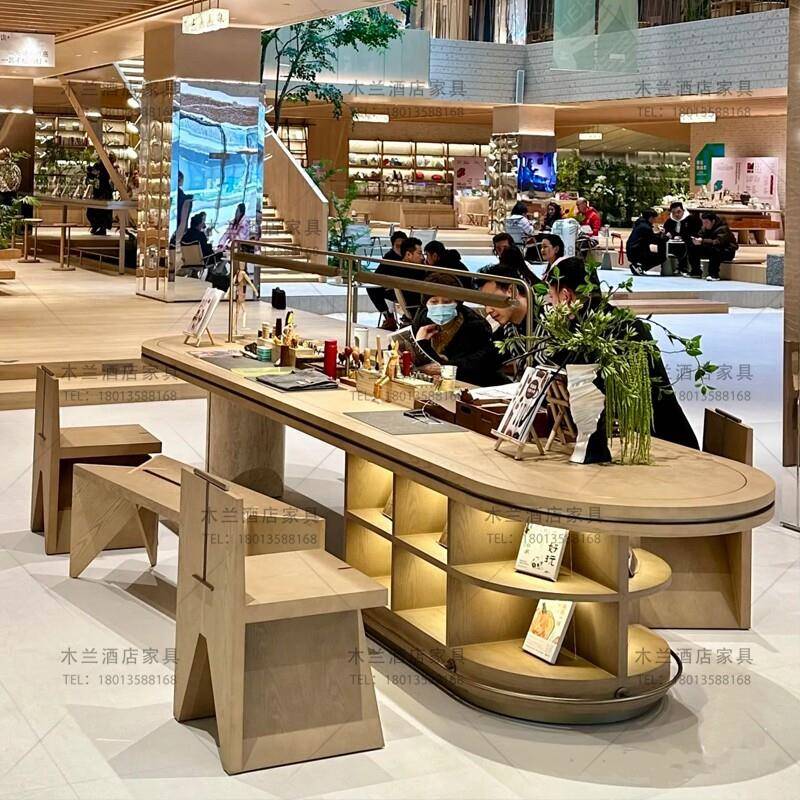 样品屋展示中心架空层阅读区书桌椅组合酒店会所会议室接待洽谈长