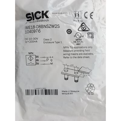 SICK接近开关IME18-08BNSZW2S IME18-08BPSZW2S IME18-08BNSZC0S