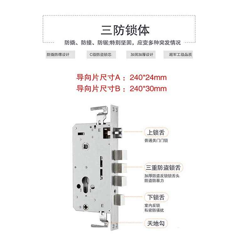 防盗门酒店锁宾馆锁刷卡电子感应锁APP通通锁密码公寓智能锁直销