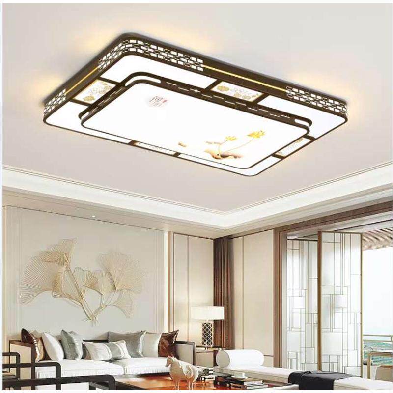 新款led吸顶灯新中式长方形智能客厅灯 卧室餐厅全屋套餐铁艺灯具,家装灯饰光源,智能吸顶灯,淘宝优惠券,粉丝福利购,淘宝优惠卷