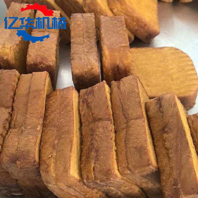 全自动面包片油炸机 蔬菜串上浆油炸生产线 碳烤吐司片油炸设备