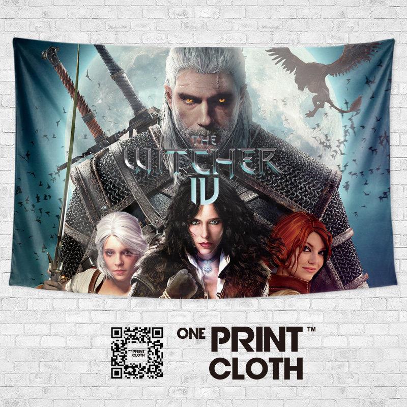 The Witcher巫师4游戏周边单机游戏厅装修卧室海报装饰背景布挂布