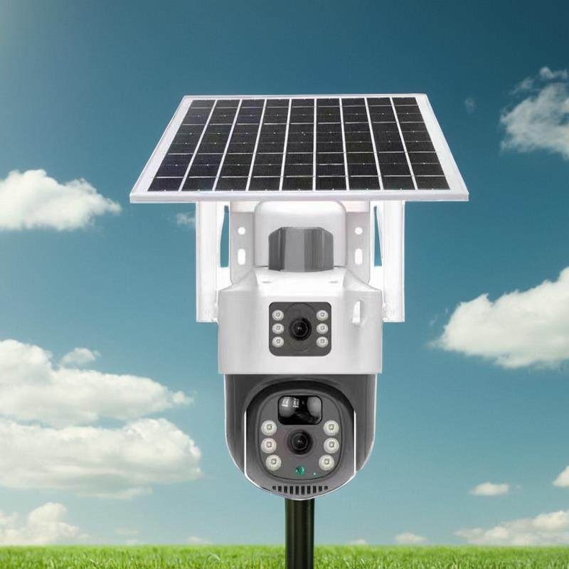 4G太阳能免插电无线 线双镜头监视摄影镜头360度全彩 彩户外防雨,电子/电工,太阳能摄像头,淘宝优惠券,粉丝福利购,淘宝优惠卷
