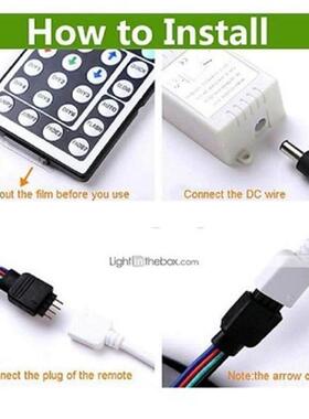 防水5M 24W Rgb Smd灯Led灯带44KEYstring灯