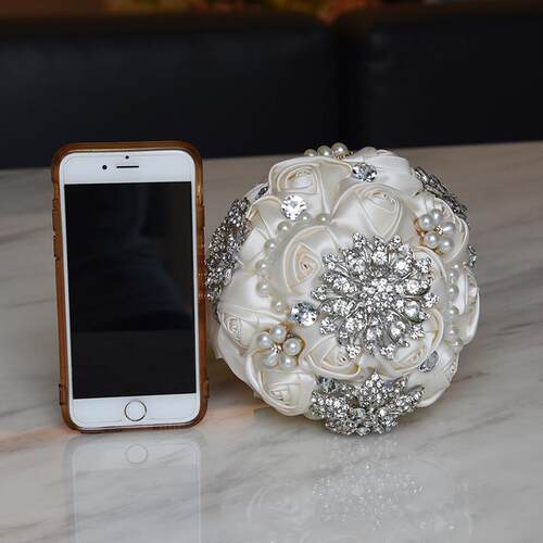 新款直销永恒天使 欧美新娘仿真韩式手捧花 婚庆用品礼品D453 实