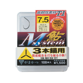 伽玛卡兹香鱼三本锚钩gamakatasu溪流鮎鱼m鲇鱼t1高韧性(高韧性)材料68551