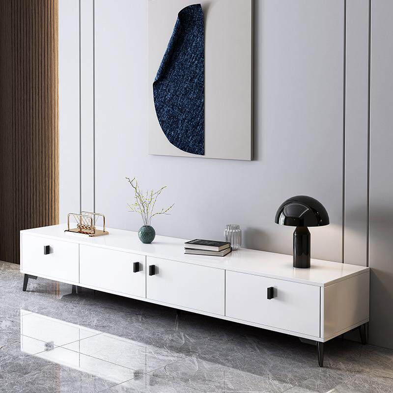 茶几电视柜轻奢现代高级感客厅落地储物收纳柜一体柜组合家具柜子