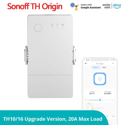 Sonoff TH Origin wifi温度湿度控制器开关智能家居手机远程控制
