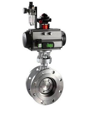 法兰式气动蝶阀|D643W-10P|常闭式|DN150 DN200MM|304不锈钢碟阀