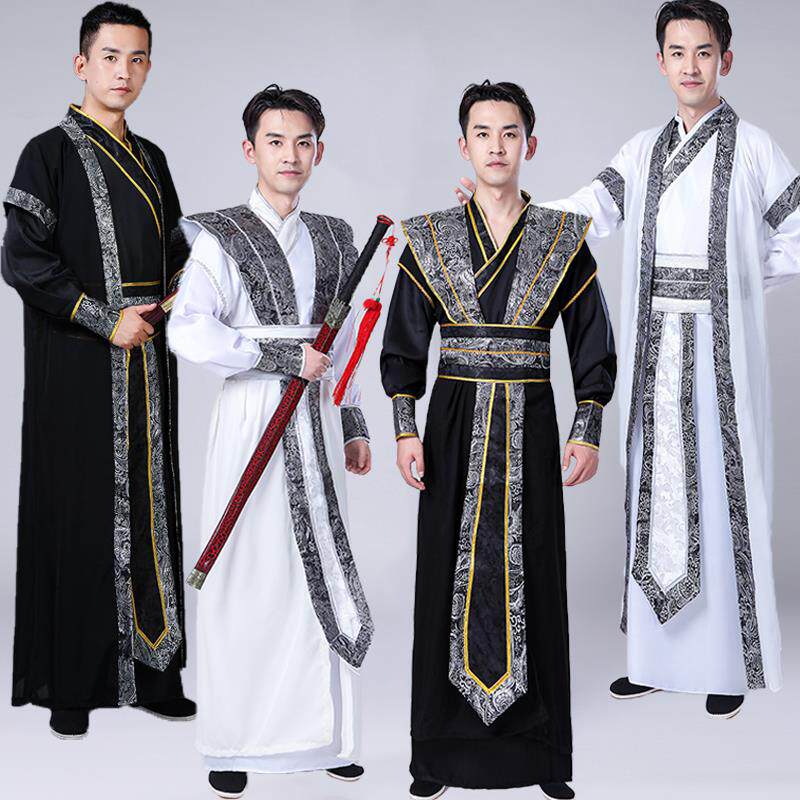 毕业班服古装书生汉服男装武侠影楼拍照大侠日常穿著服装