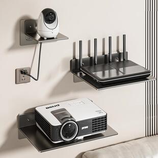 墙上托盘路由器托板收纳投影仪置物架架子上墙挂壁支撑架支架壁挂