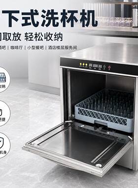 全自动商用台下洗杯机酒店餐饮清吧茶杯酒杯清洗设备工厂直供定制