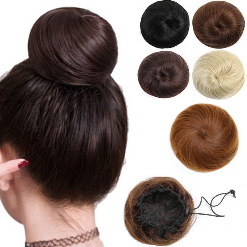 丸子头厂家批发外贸假发其它假发