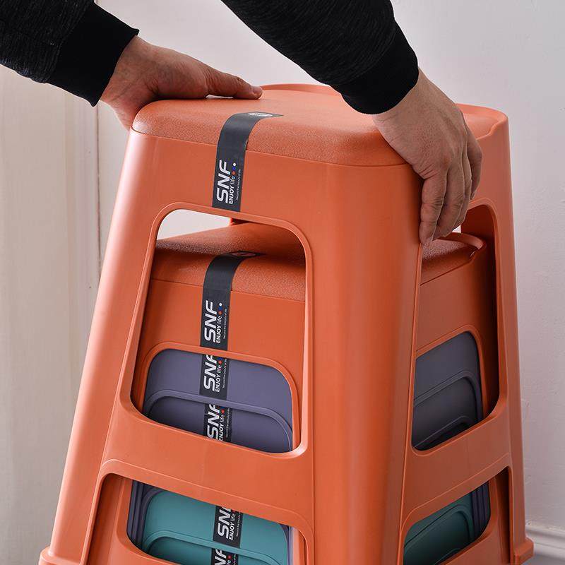 塑料凳子餐桌椅子加厚家用简约成人结实高胶凳可叠放塑料椅高凳,住宅家具,其它凳子,淘宝优惠券,粉丝福利购,淘宝优惠卷