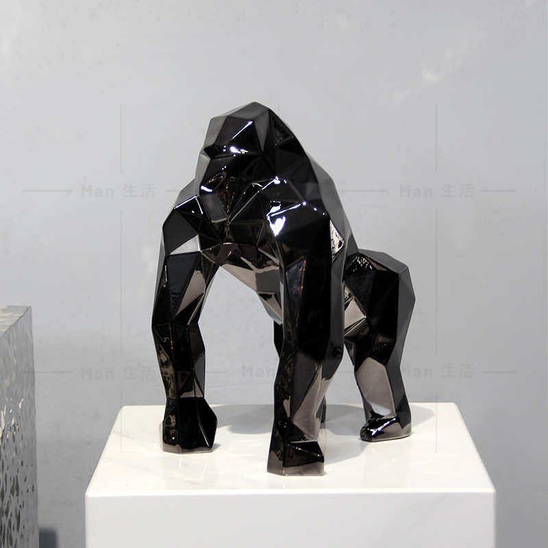 现代简约卡通动物潮流金刚猩猩摆件样板间售楼处客厅玄关桌电视柜,家居饰品,装饰摆件,淘宝优惠券,粉丝福利购,淘宝优惠卷